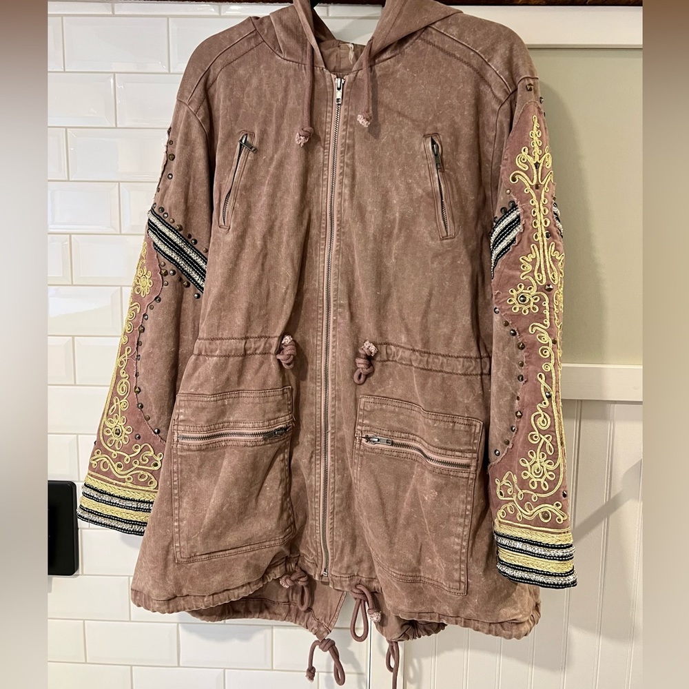 Free People embellished Military Jacket